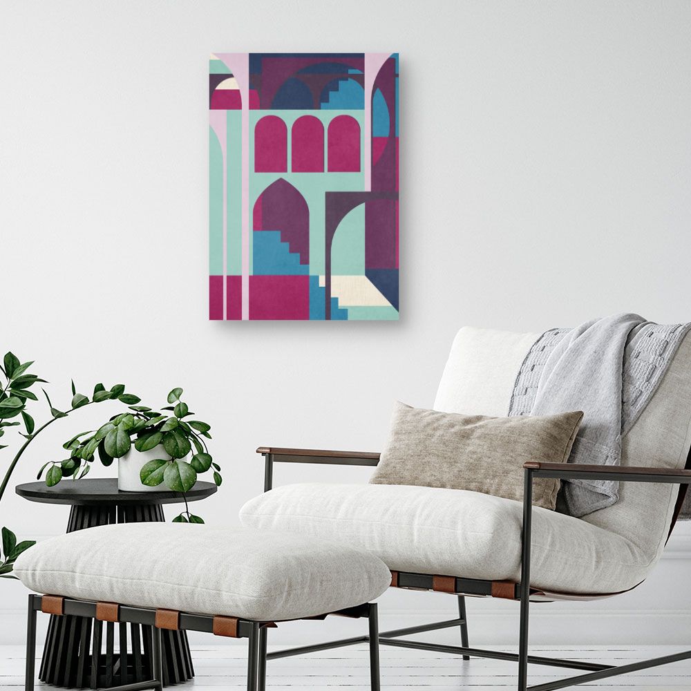 Tableau Arches géométriques colorées