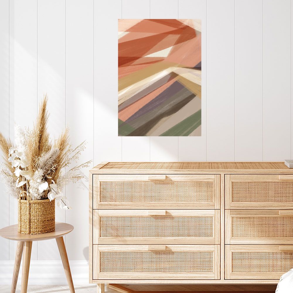 Affiche Patchwork coloré