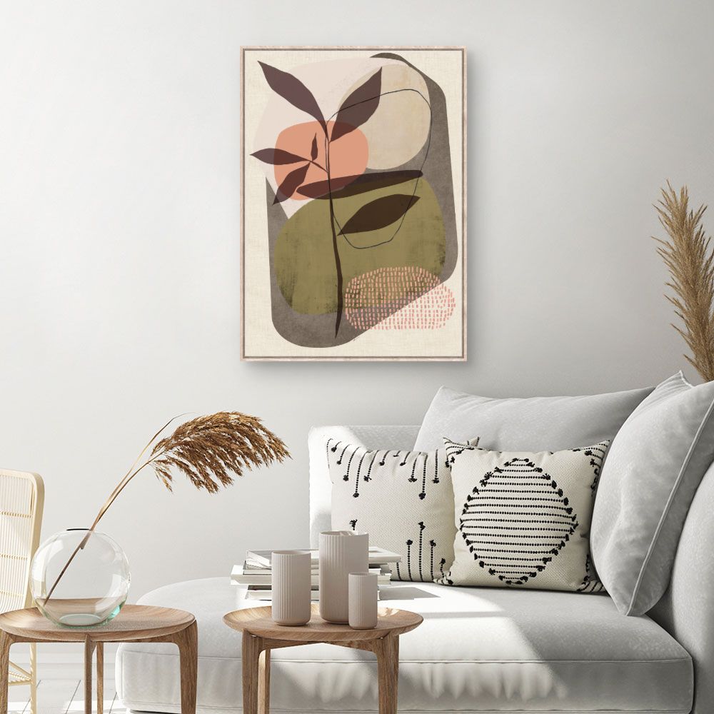 Tableau Abstrait botanique moderne
