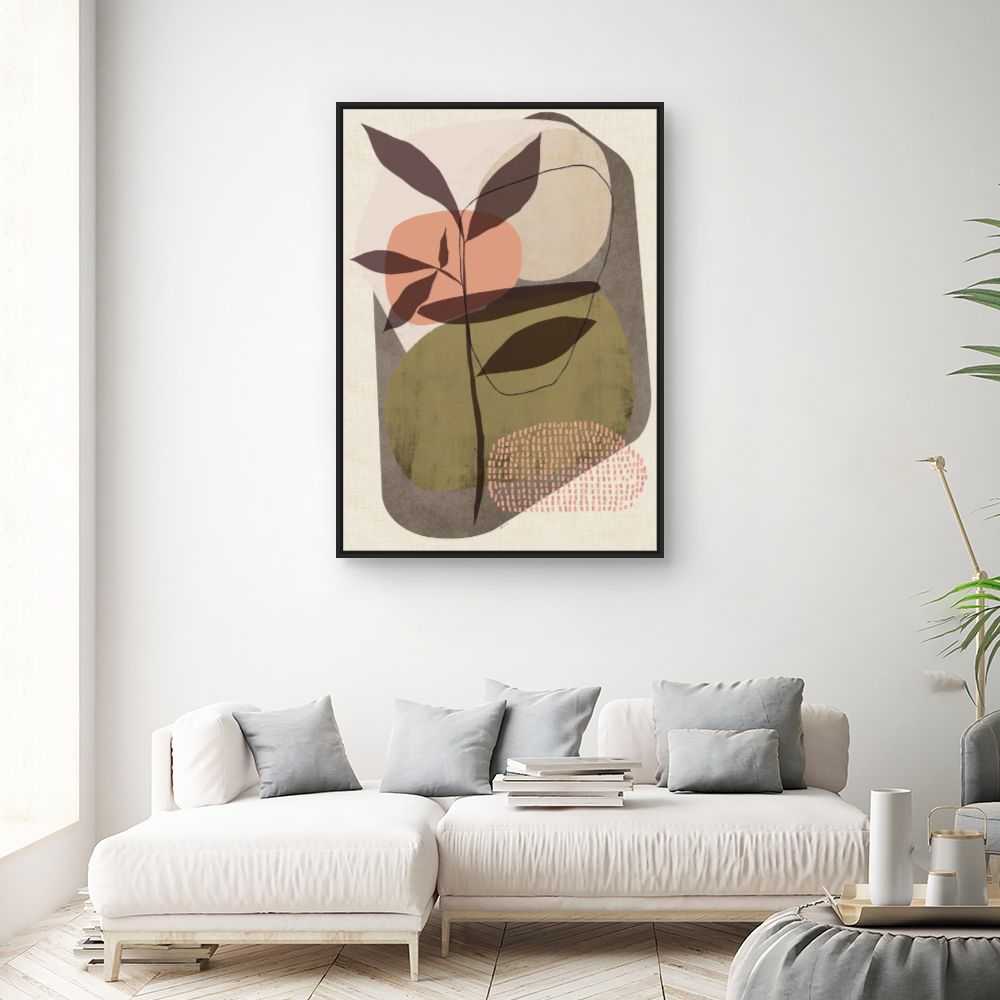 Tableau Abstrait botanique moderne