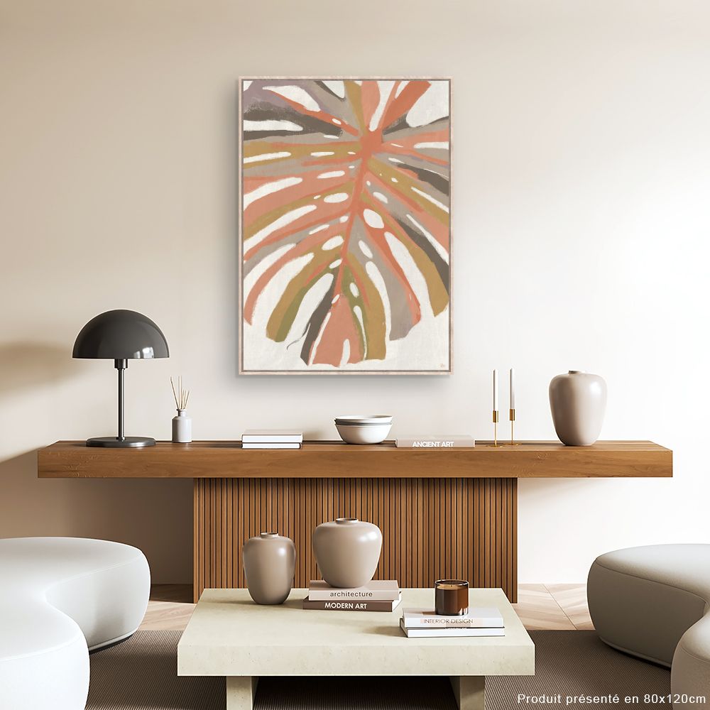 Tableau Feuille tropicale moderne