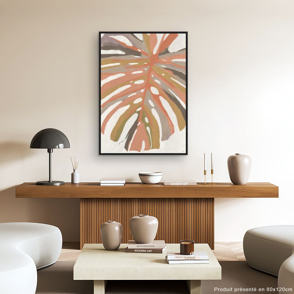 Tableau Feuille tropicale moderne