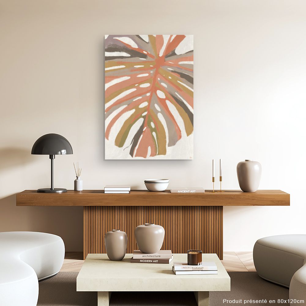 Tableau Feuille tropicale moderne