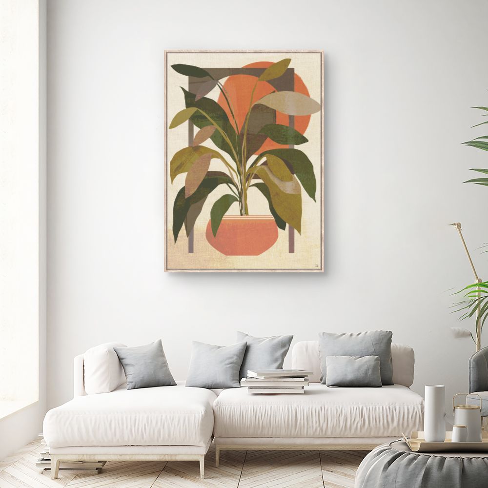 Tableau Plante géométrique stylisée