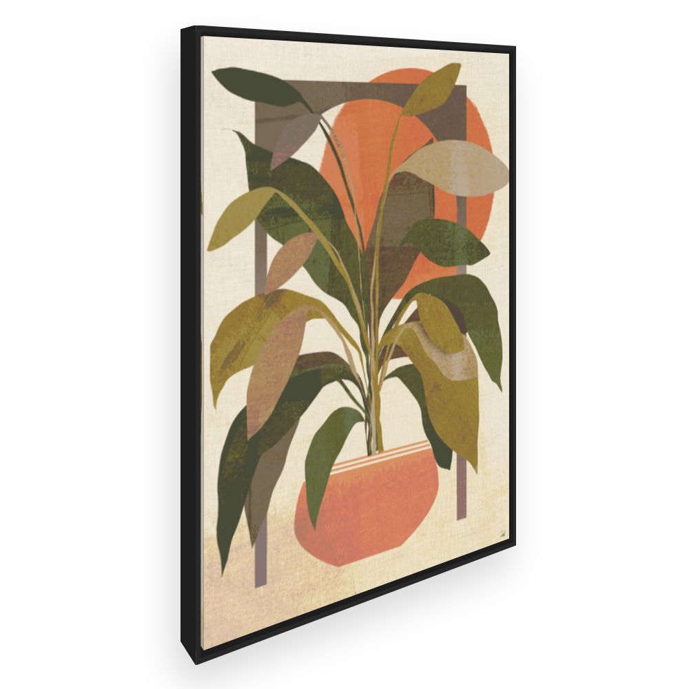Toile Plante géométrique stylisée