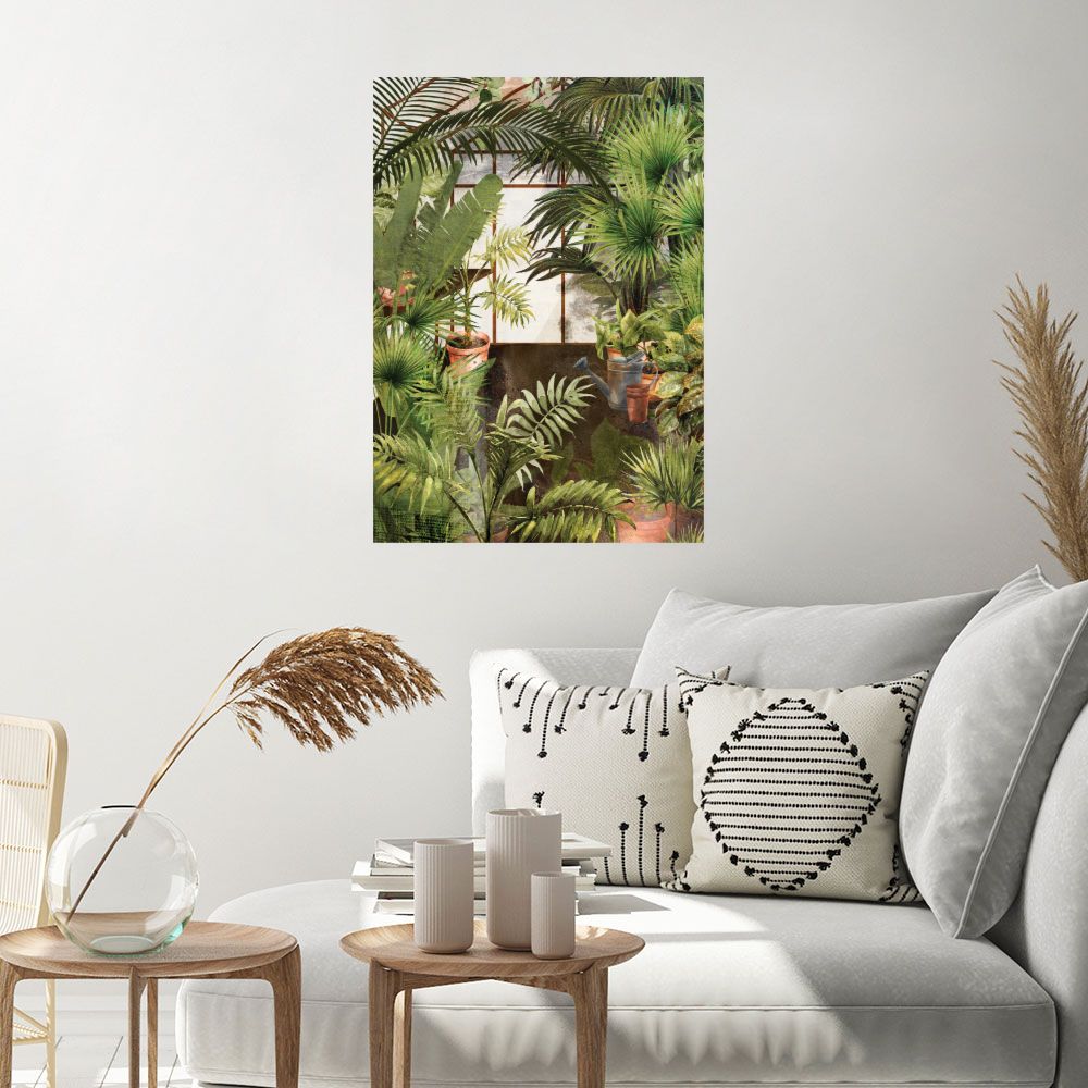 Affiche Jardin tropical luxuriant