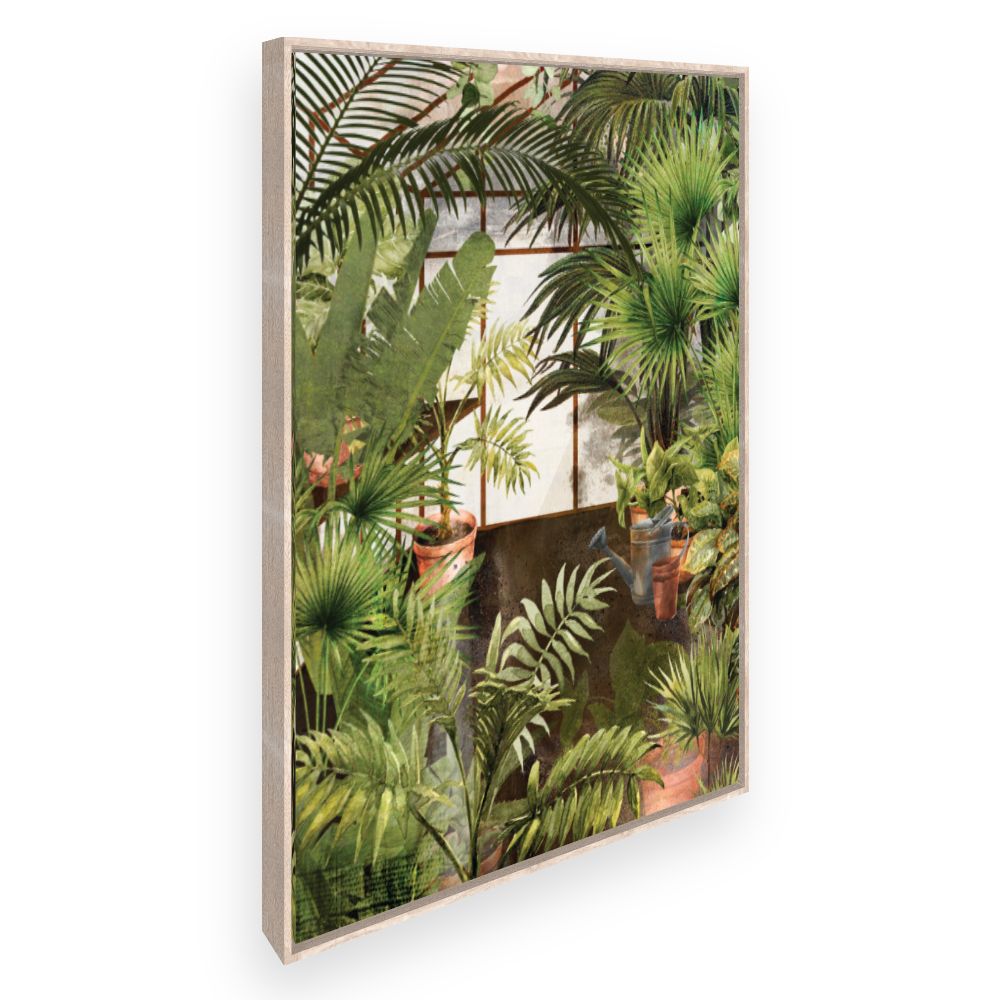 Toile Jardin tropical luxuriant