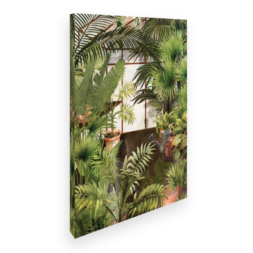 Toile Jardin tropical luxuriant