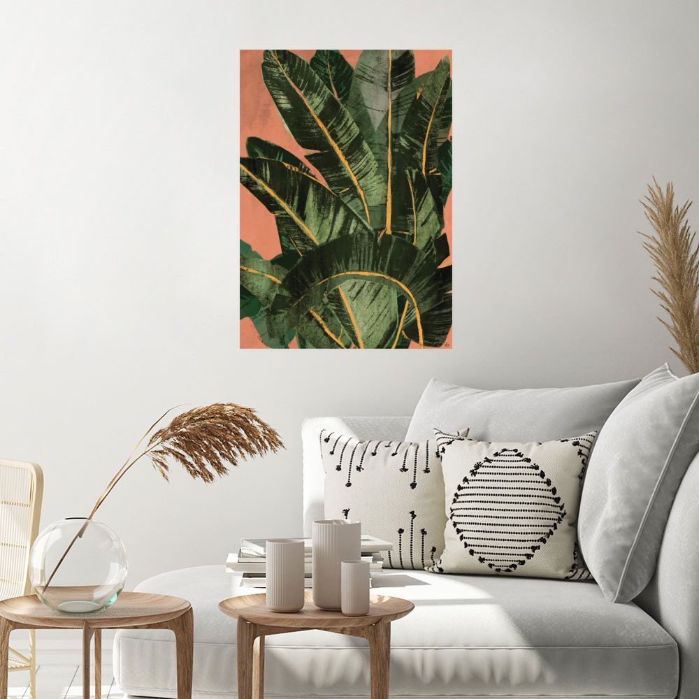 Affiche Feuilles exotiques vibrantes