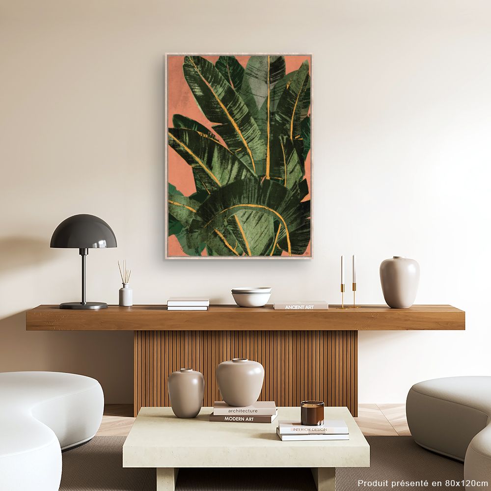 Tableau Feuillage tropical vibrant