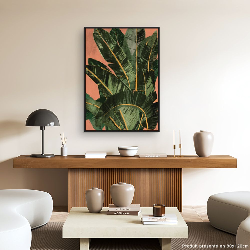 Tableau Feuillage tropical vibrant