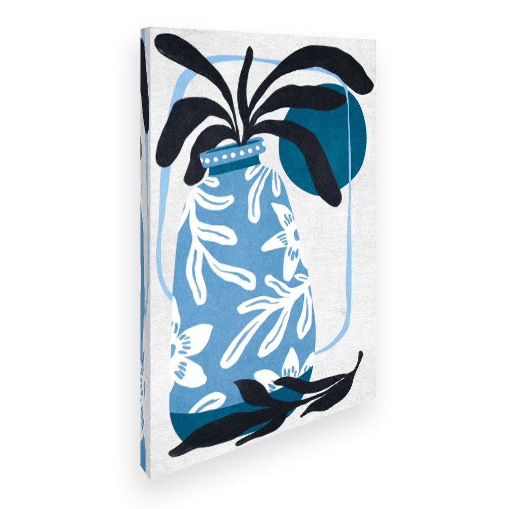 Toile Vase fleuri élégant