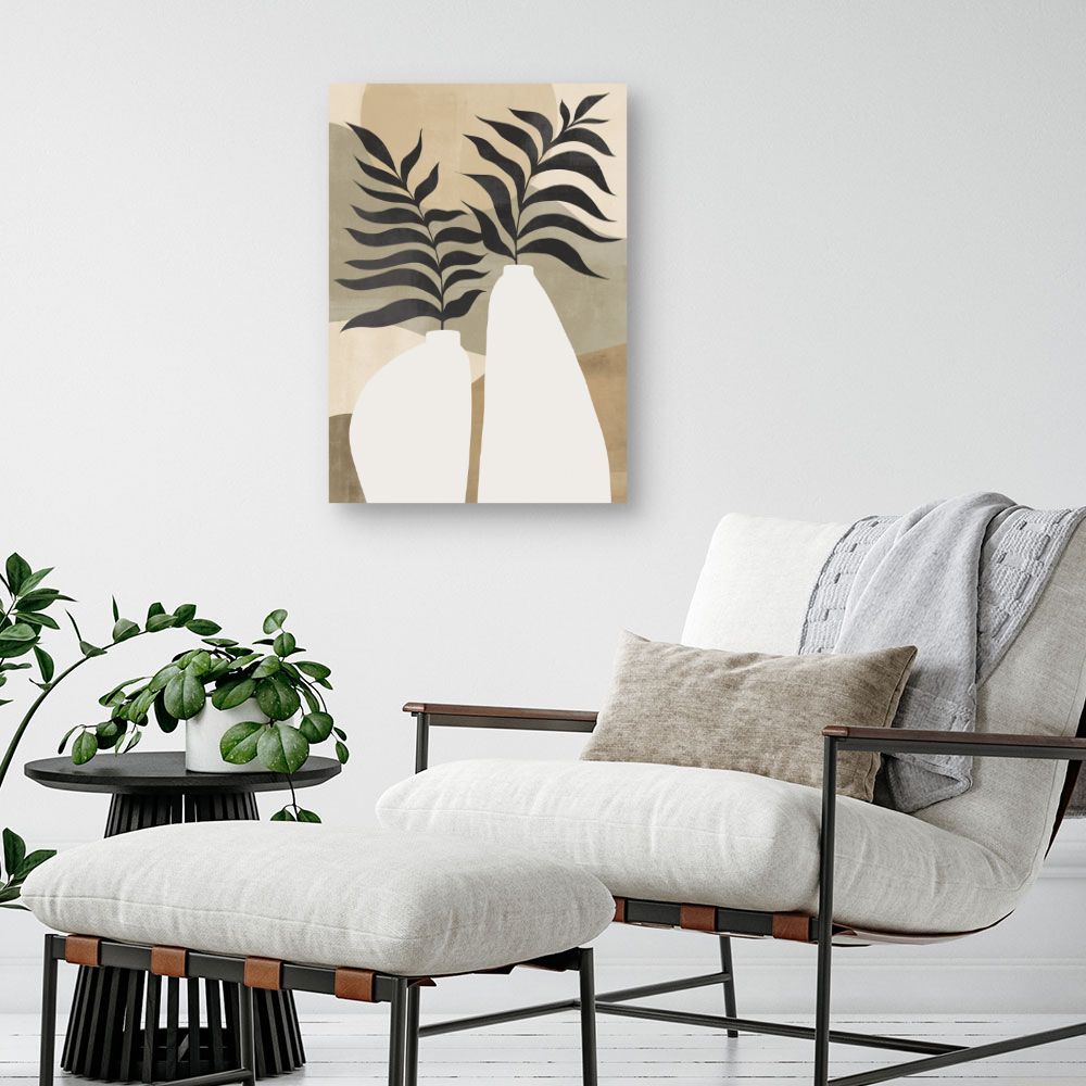 Tableau Douces feuilles stylisées