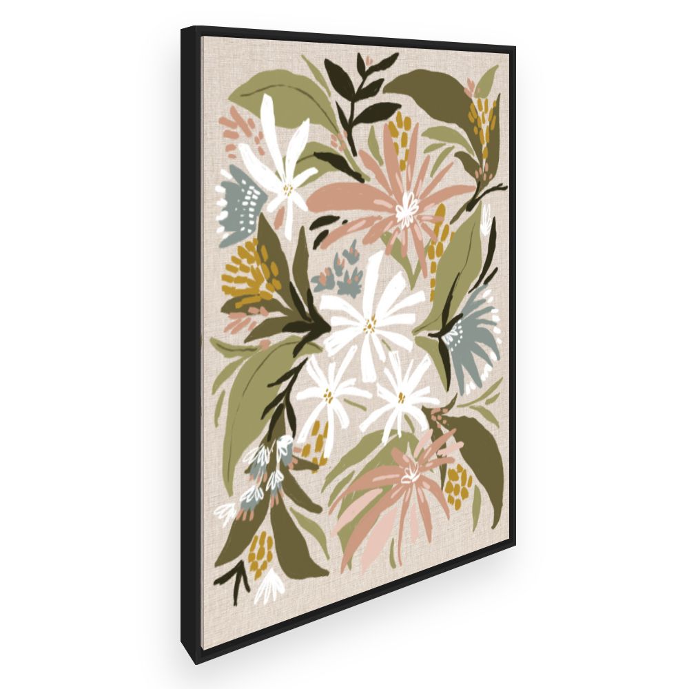 Toile Fleurs vibrantes