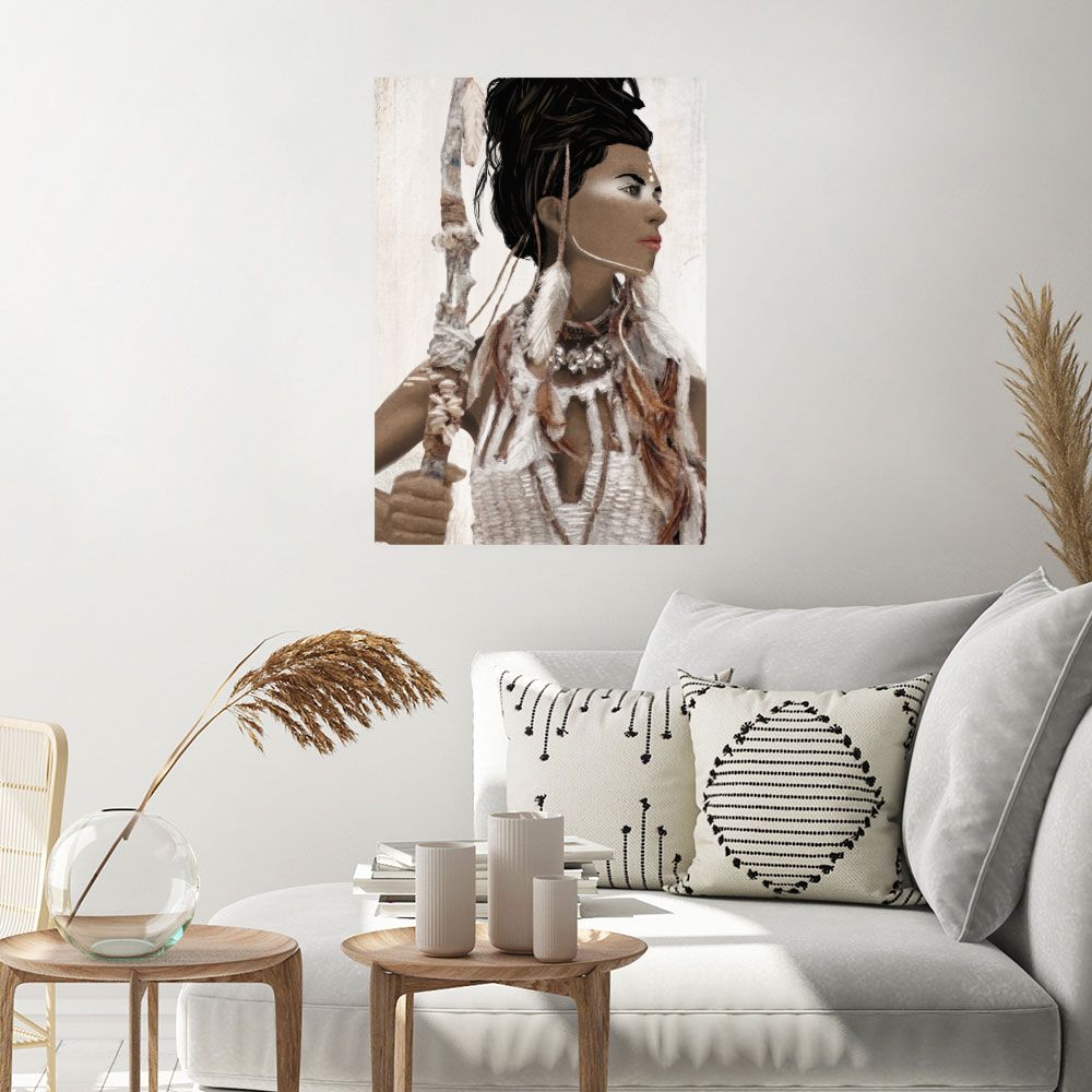 Affiche Beauté ethnique captivante