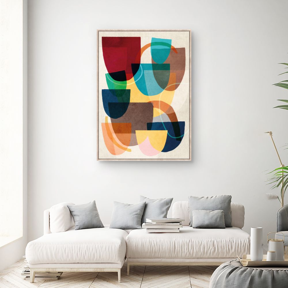 Tableau Éclat abstrait vibrant