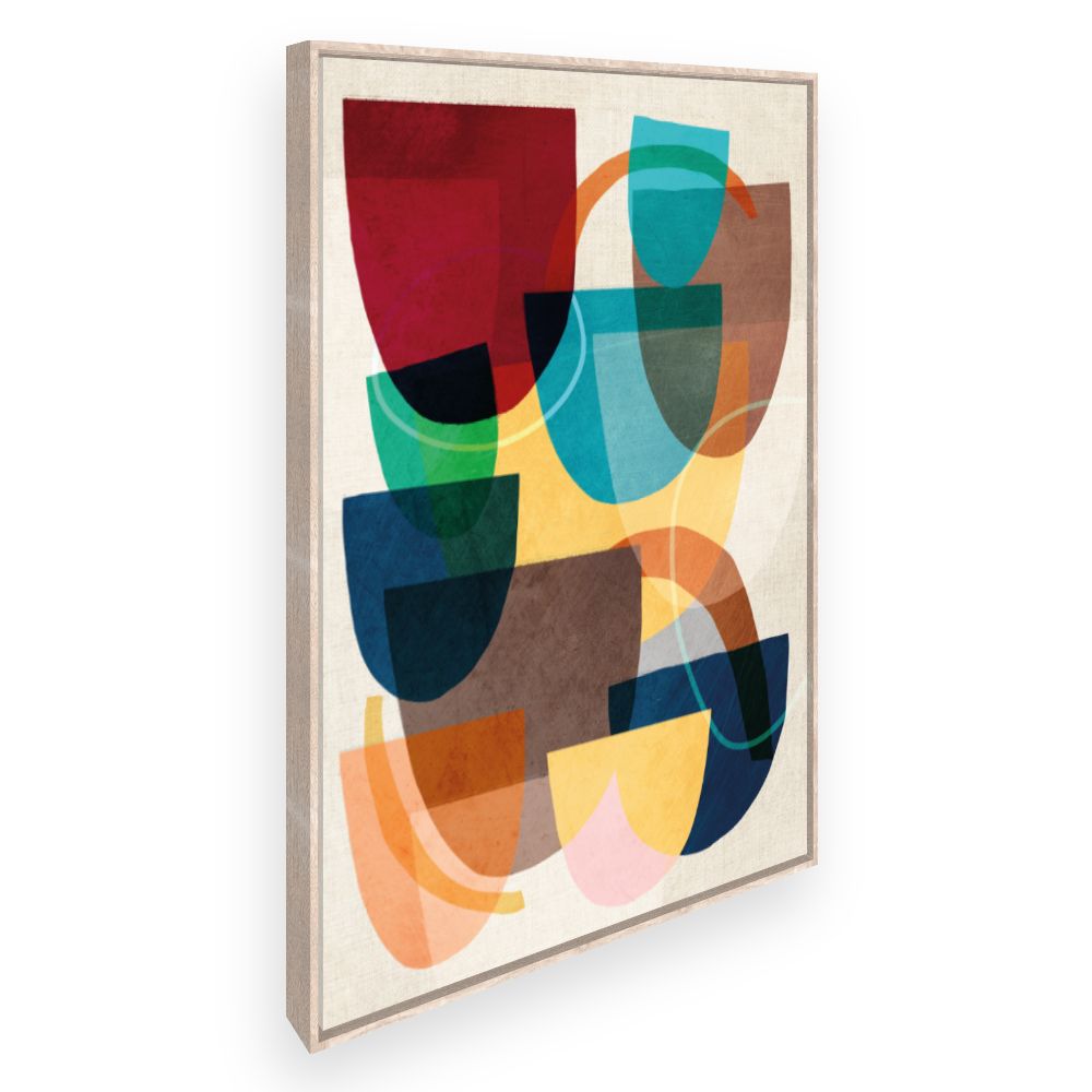 Toile Éclat abstrait vibrant