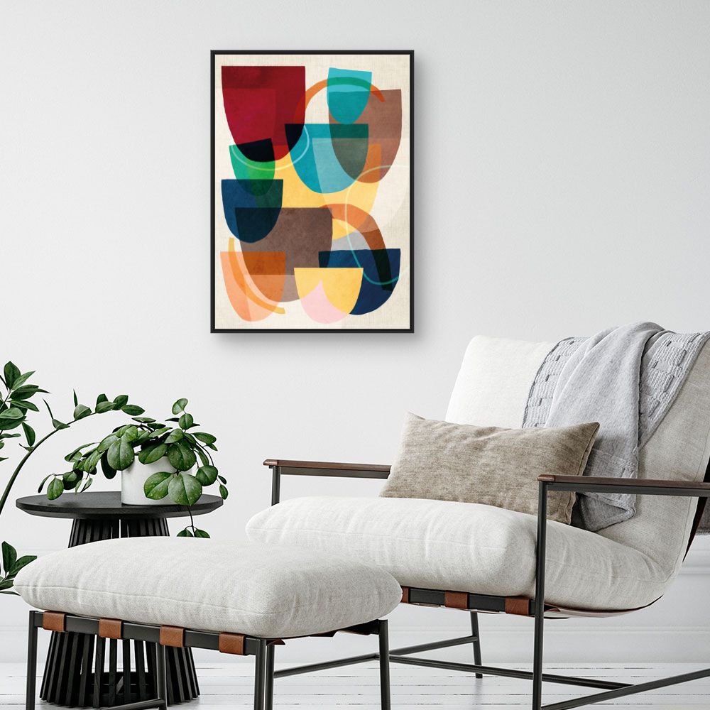 Tableau Éclat abstrait vibrant