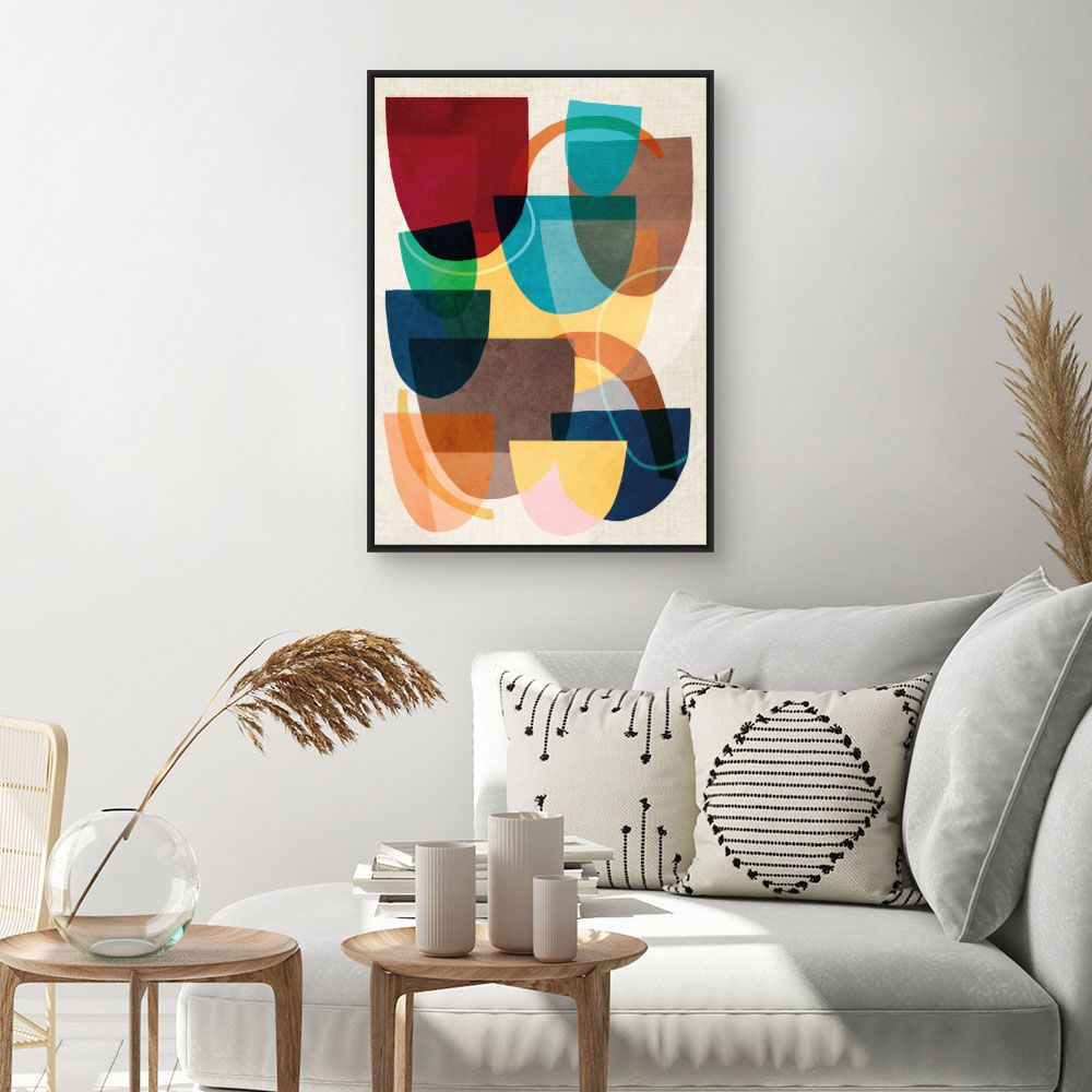 Tableau Éclat abstrait vibrant