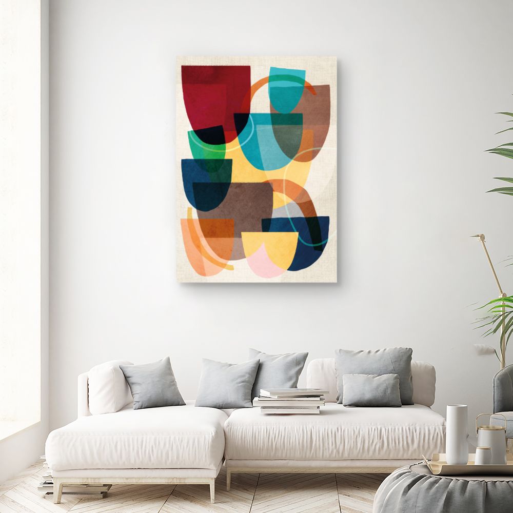 Tableau Éclat abstrait vibrant