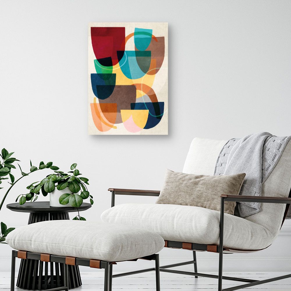 Tableau Éclat abstrait vibrant