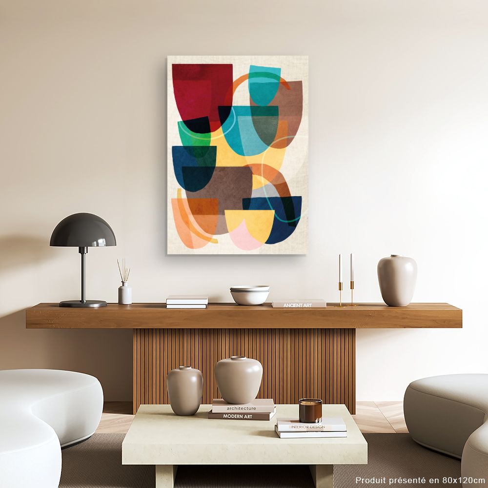 Tableau Éclat abstrait vibrant