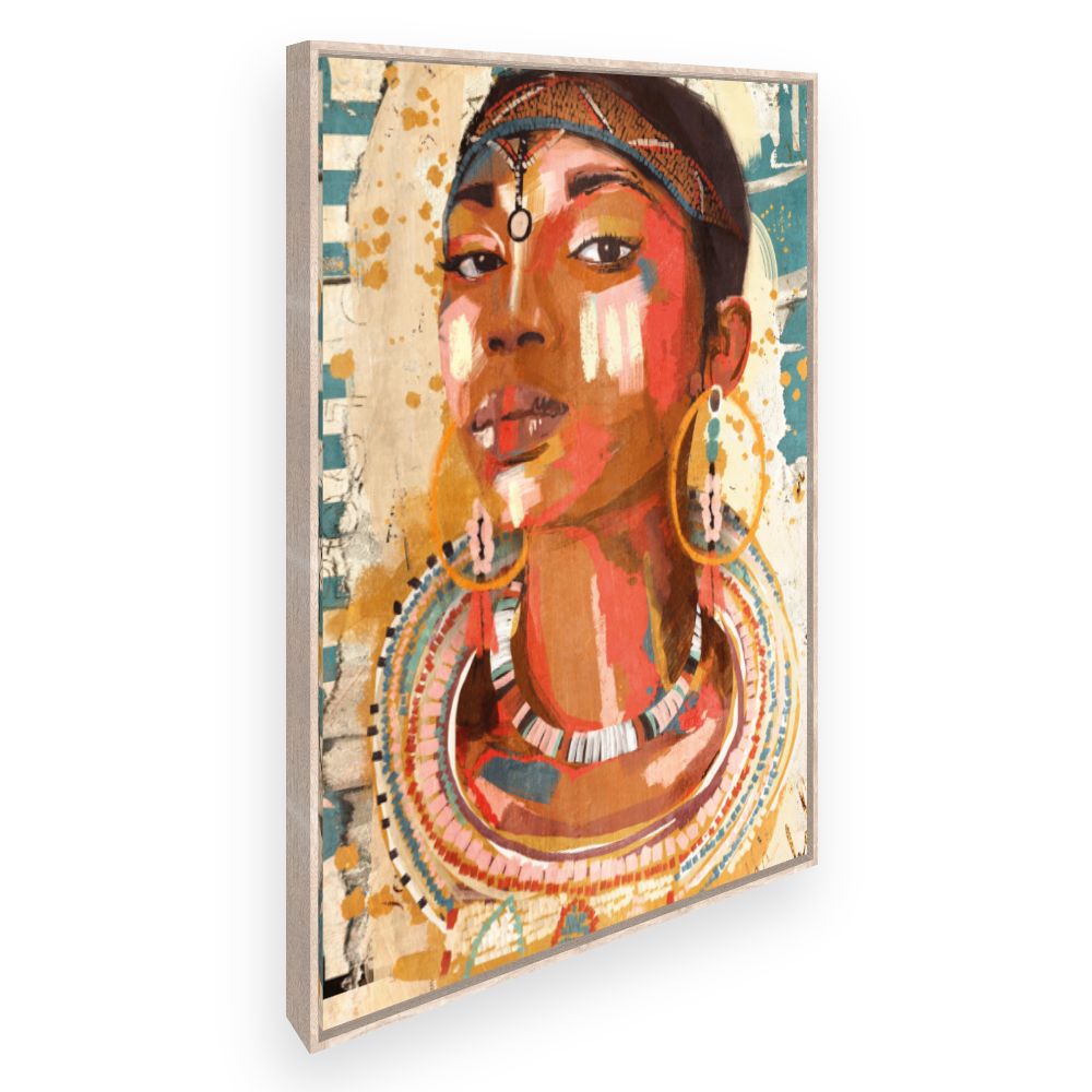 Toile Portrait vibrant