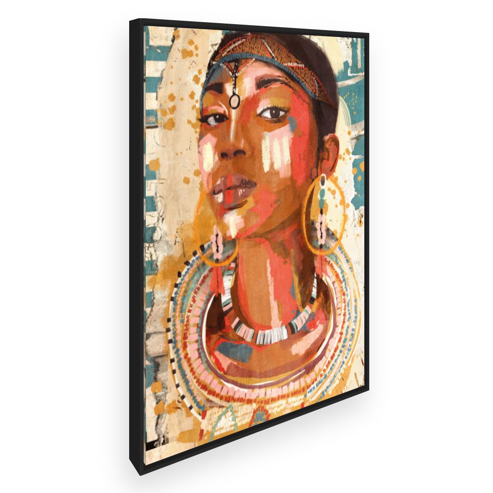 Toile Portrait vibrant