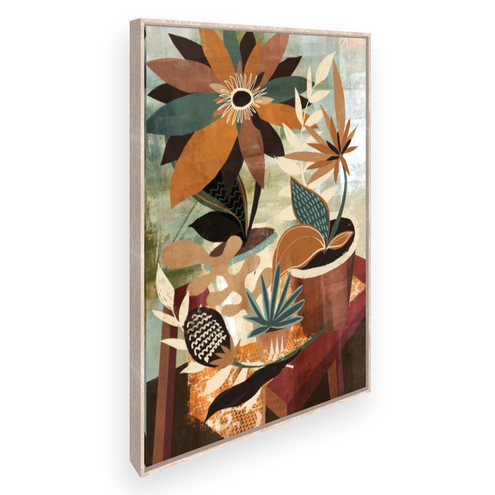 Toile Fleurs abstraites