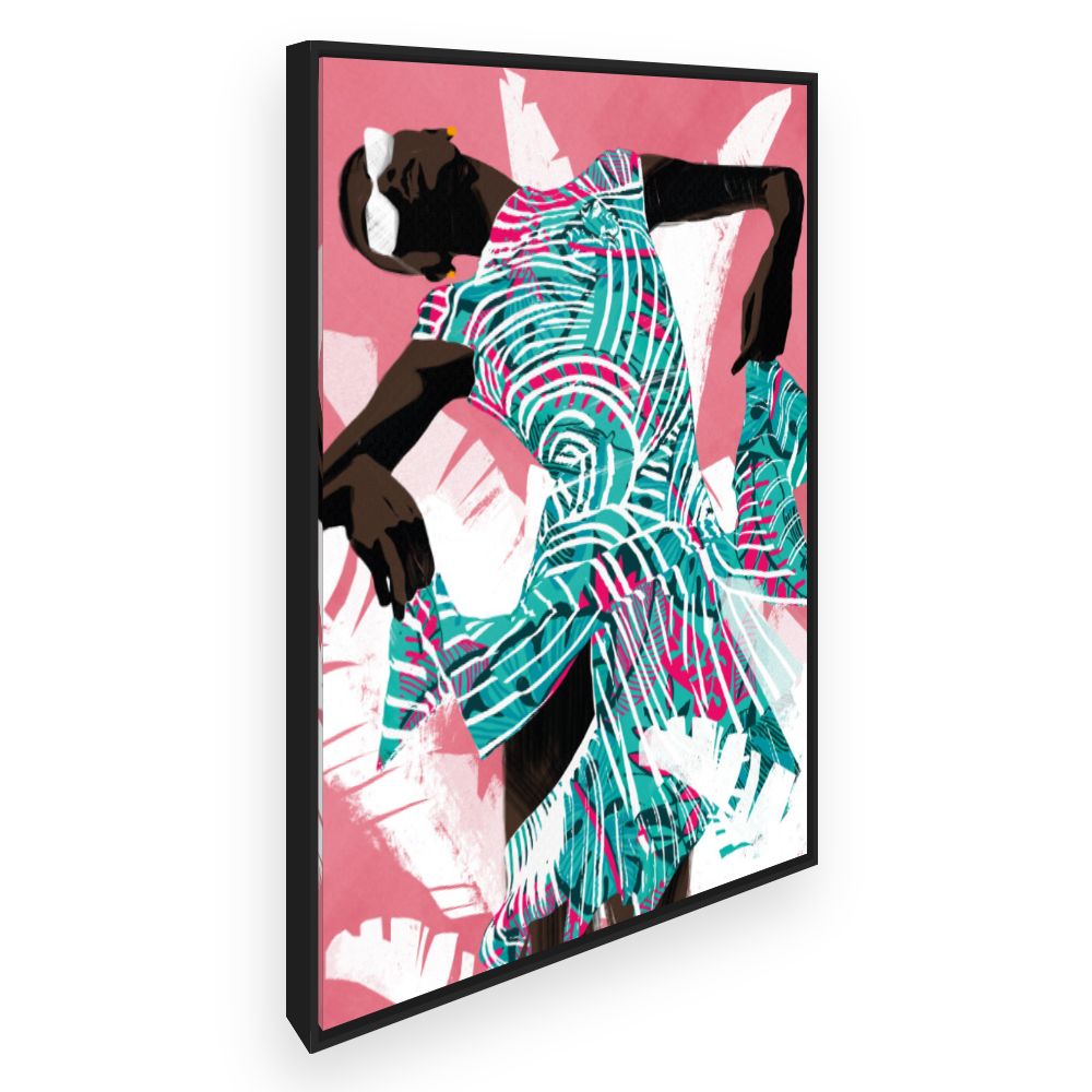 Toile Danse stylisée dynamique