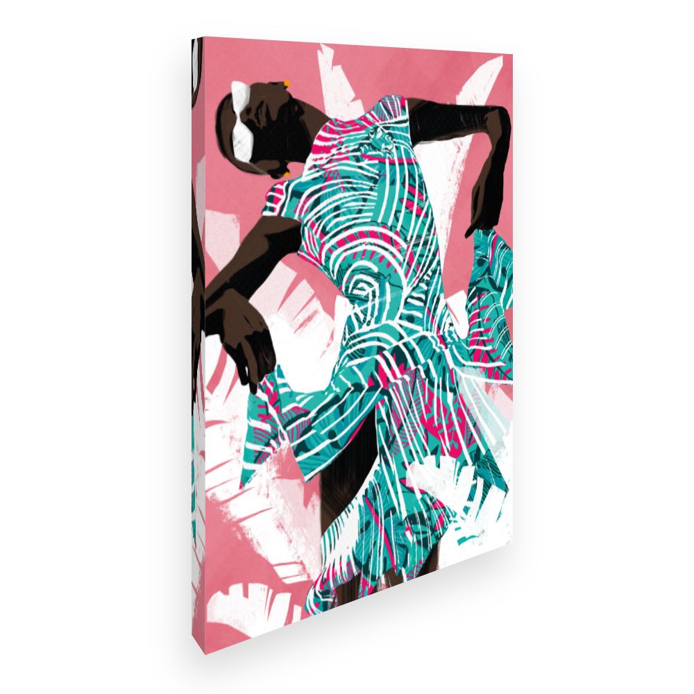 Toile Danse stylisée dynamique