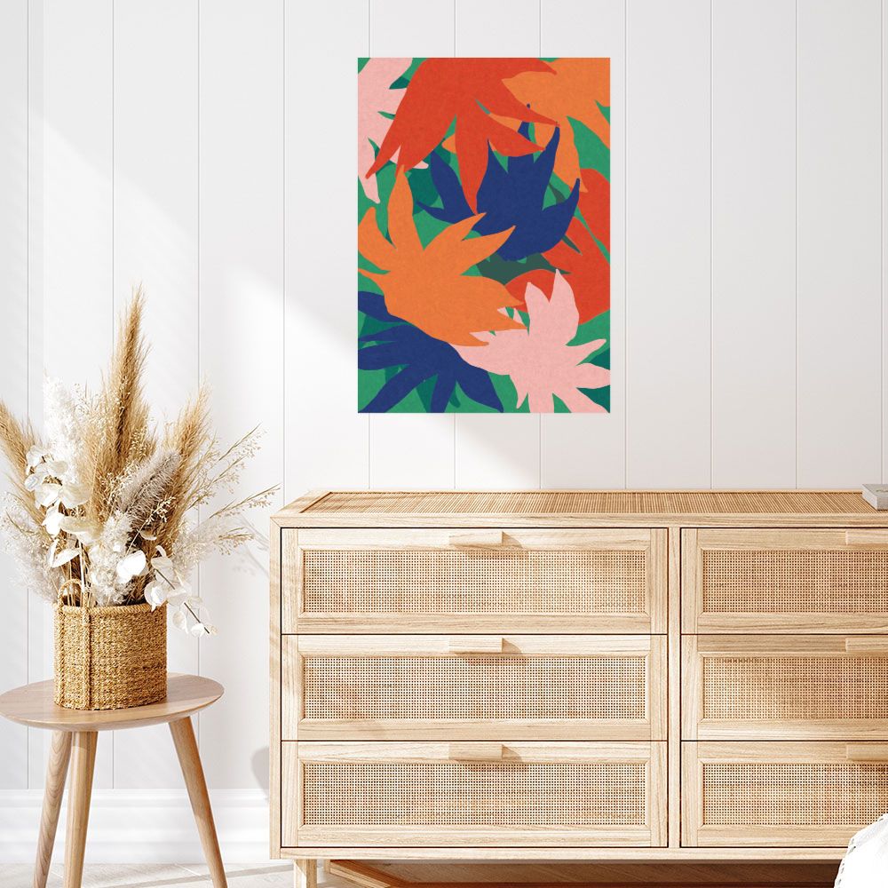 Affiche Feuilles éclatantes