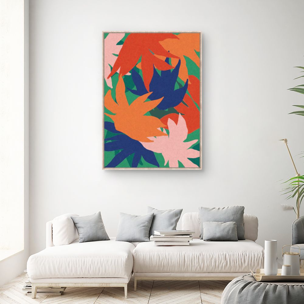 Tableau Feuilles vibrantes