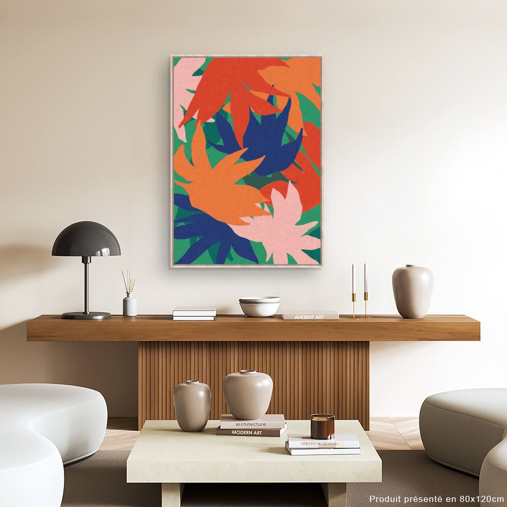 Tableau Feuilles vibrantes