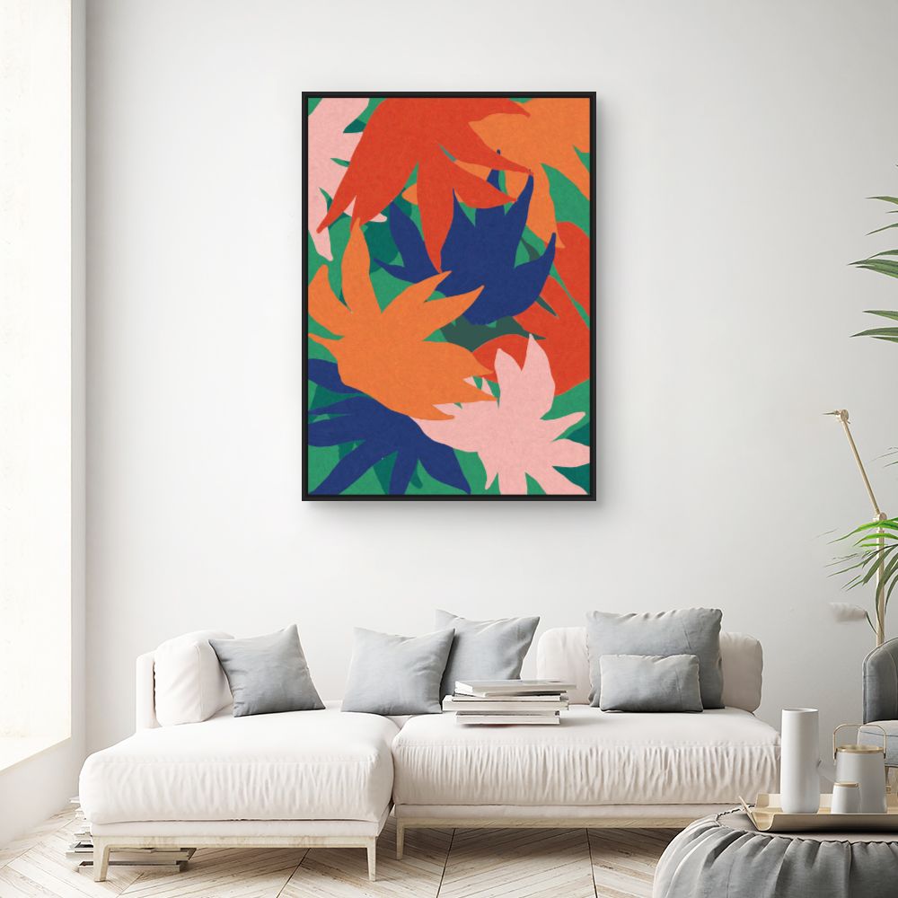 Tableau Feuilles vibrantes