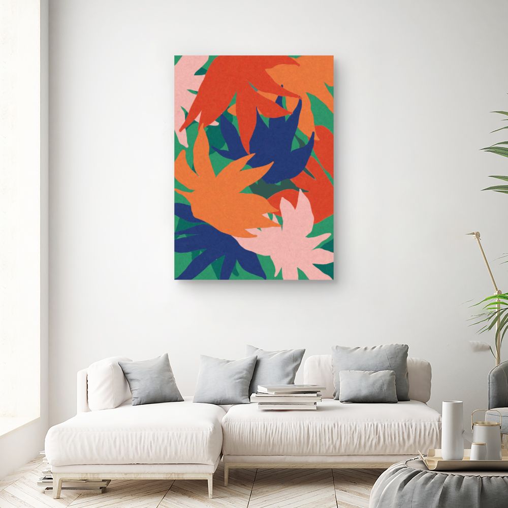 Tableau Feuilles vibrantes