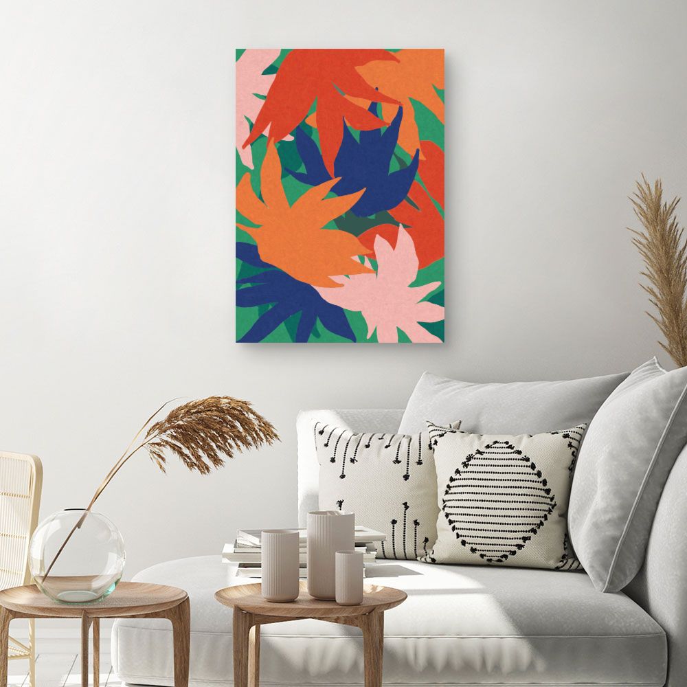 Tableau Feuilles vibrantes