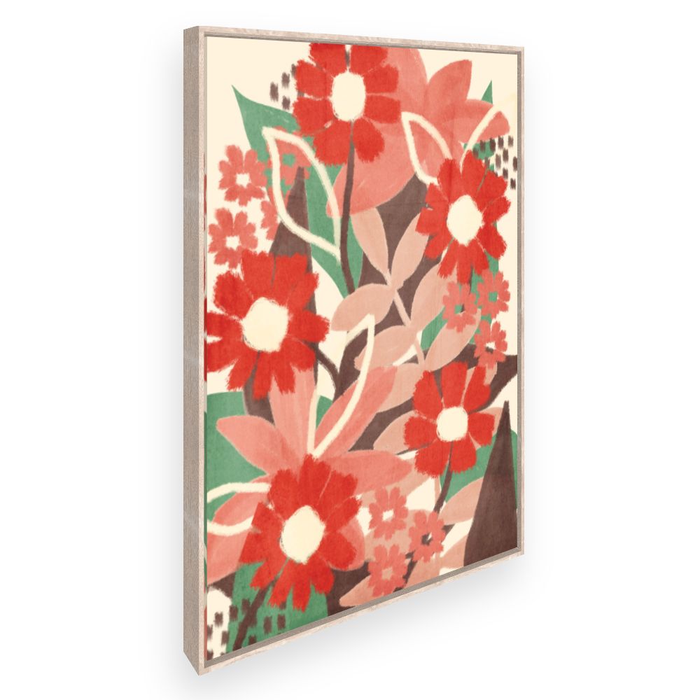 Toile Fleurs abstraites