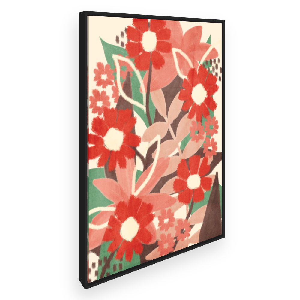 Toile Fleurs abstraites