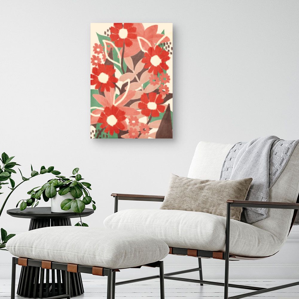 Tableau Fleurs abstraites
