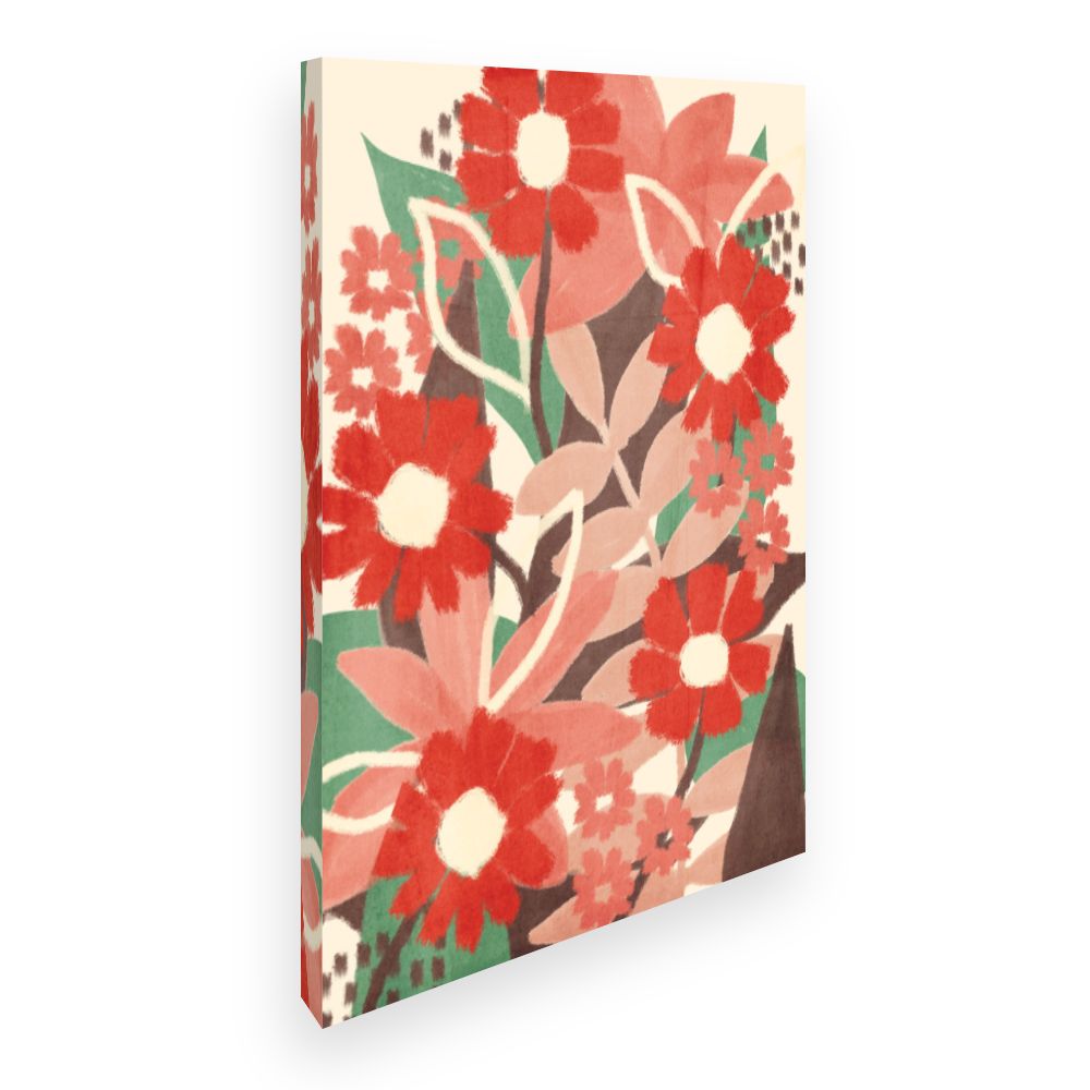 Toile Fleurs abstraites