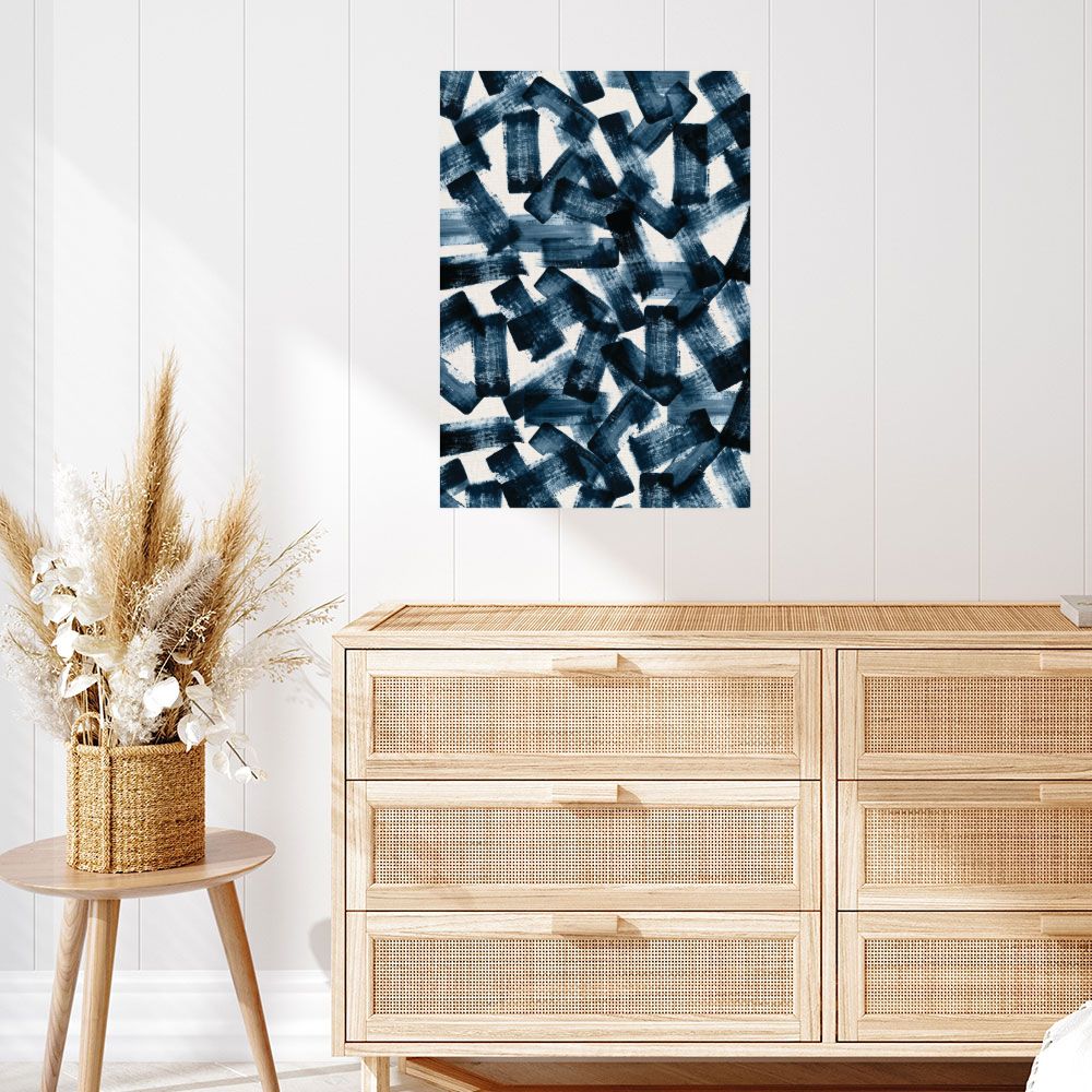 Affiche Traits entrelacés