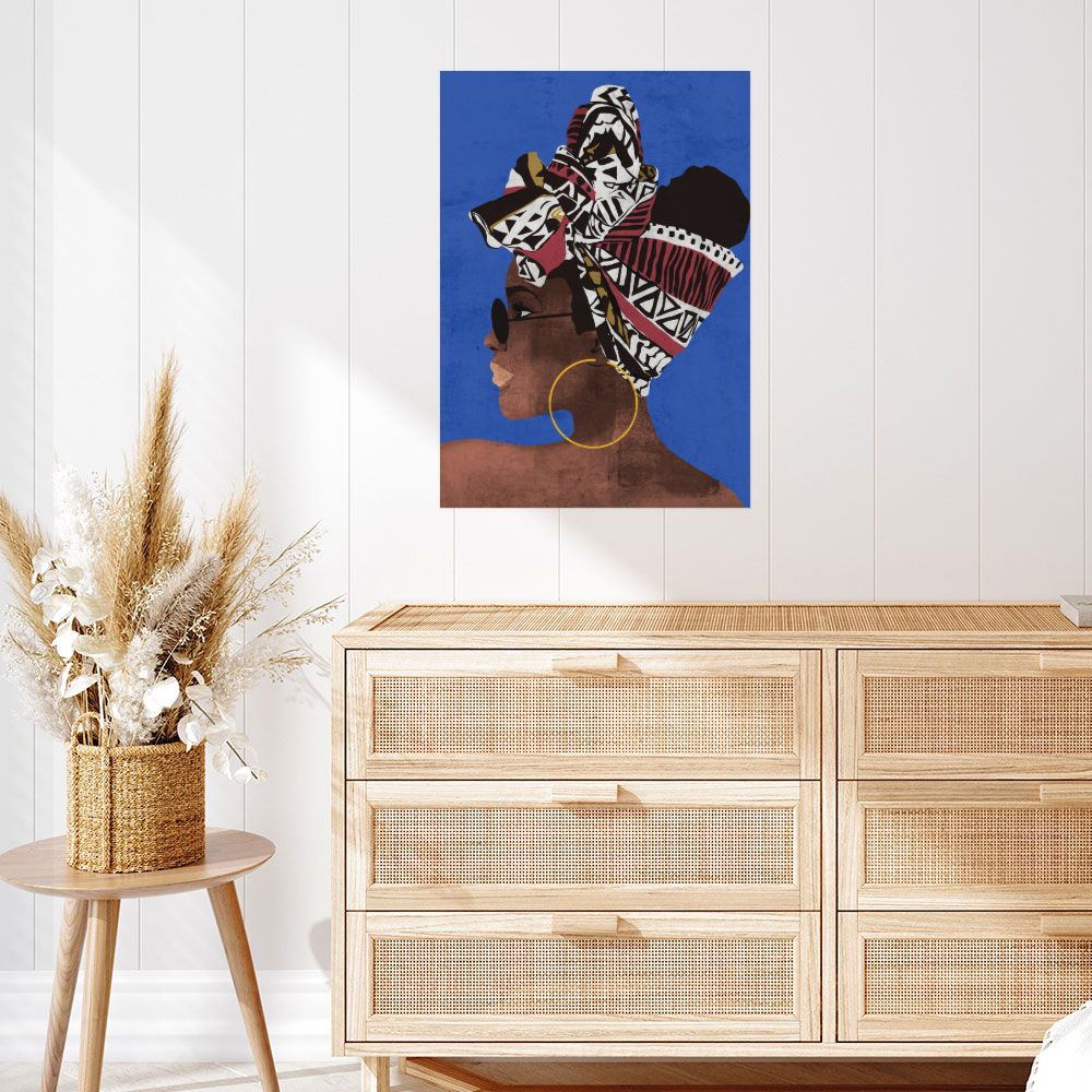 Affiche Portrait vibrant
