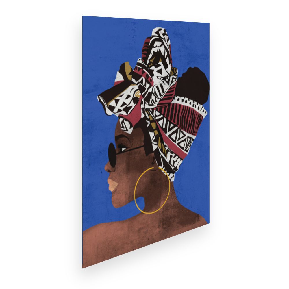 Affiche Portrait vibrant