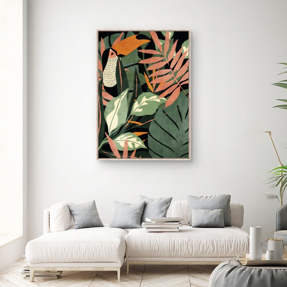 Tableau Jungle exotique luxuriante