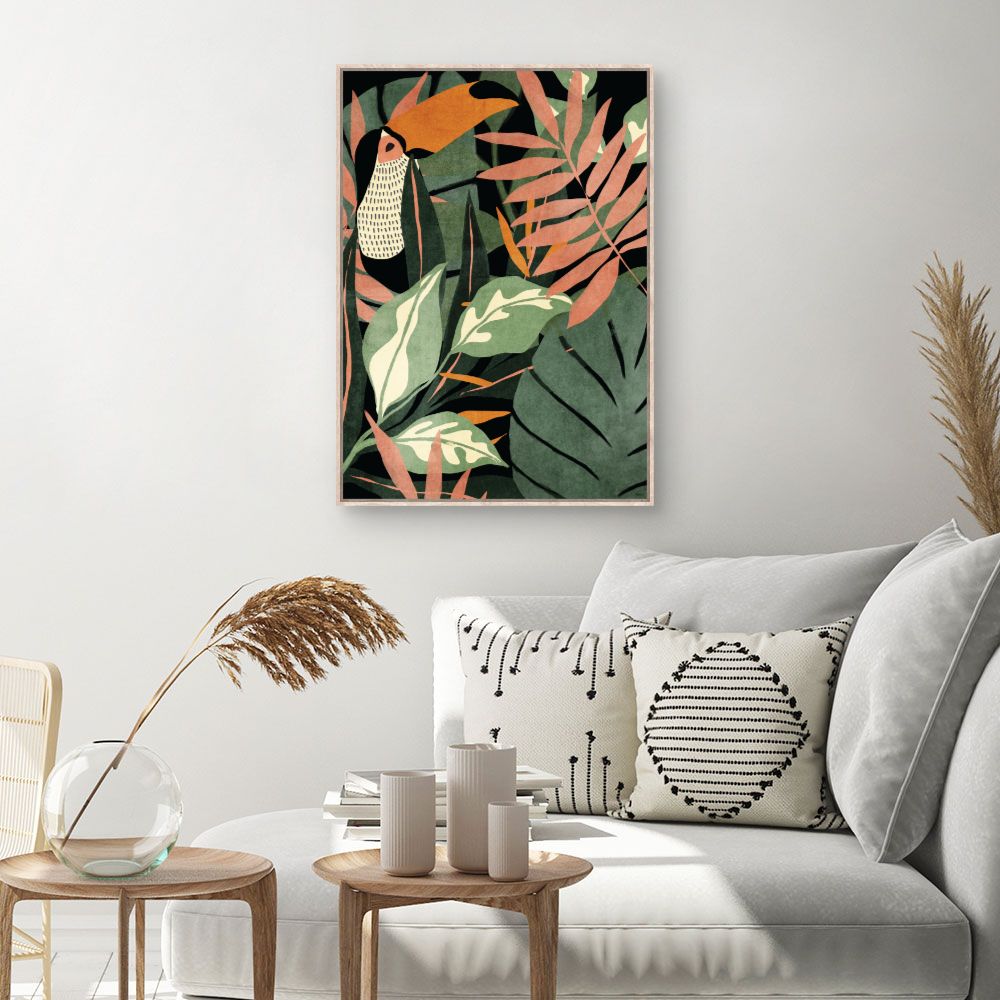 Tableau Jungle exotique luxuriante