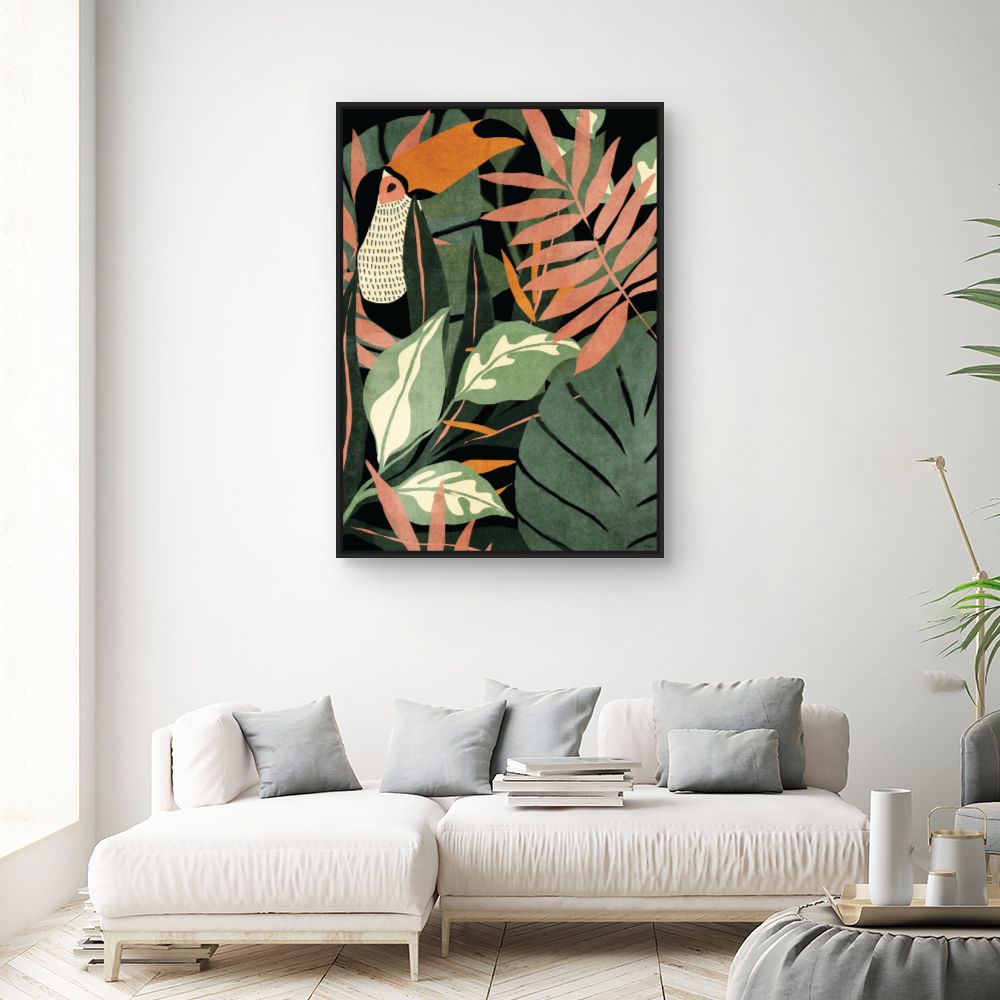 Tableau Jungle exotique luxuriante