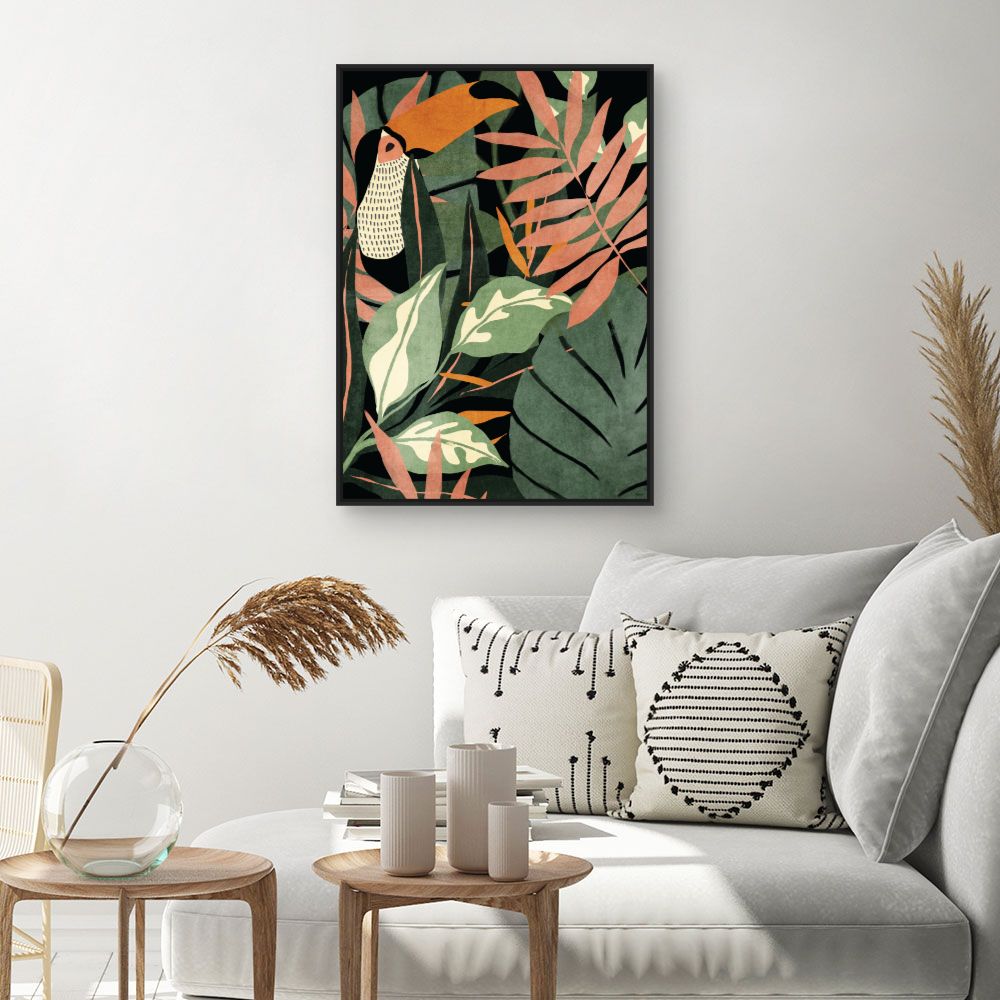 Tableau Jungle exotique luxuriante