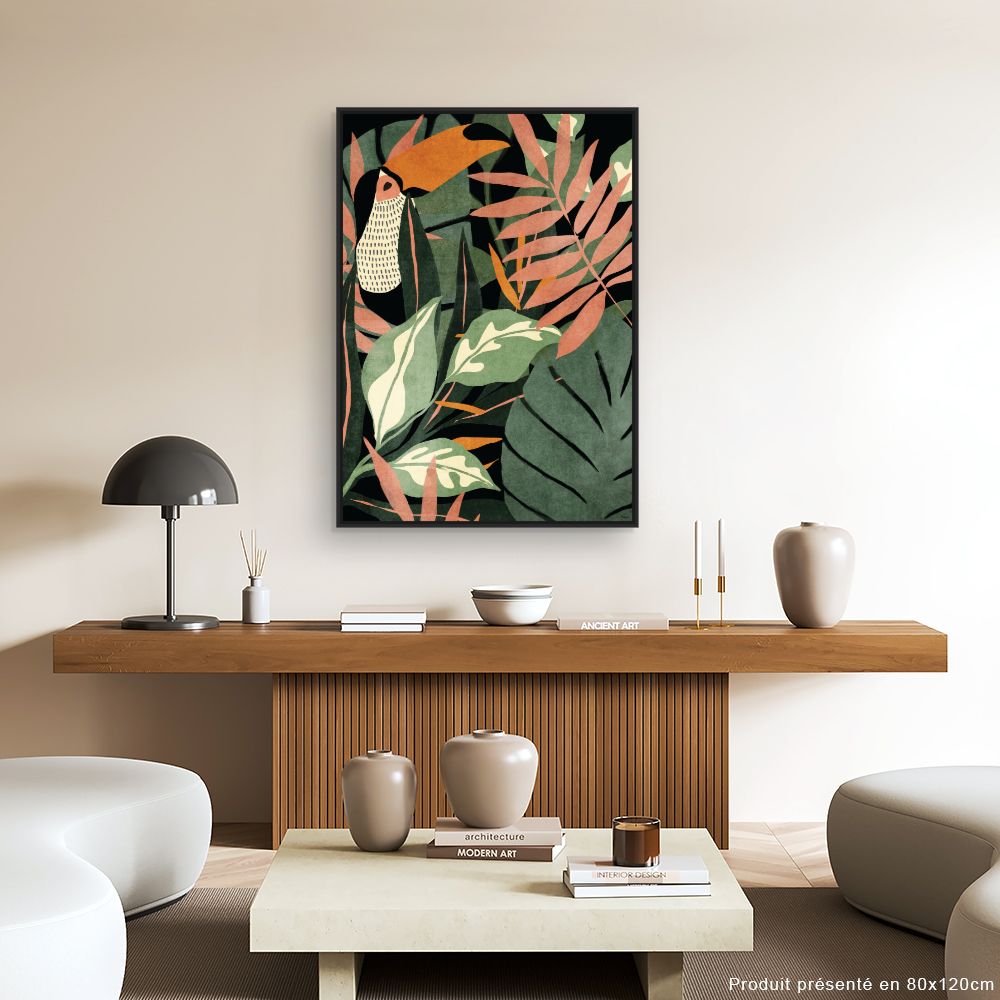 Tableau Jungle exotique luxuriante