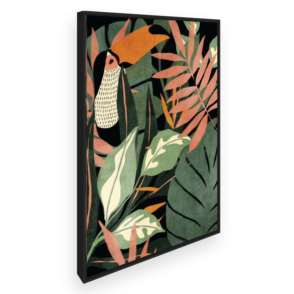 Toile Jungle exotique luxuriante